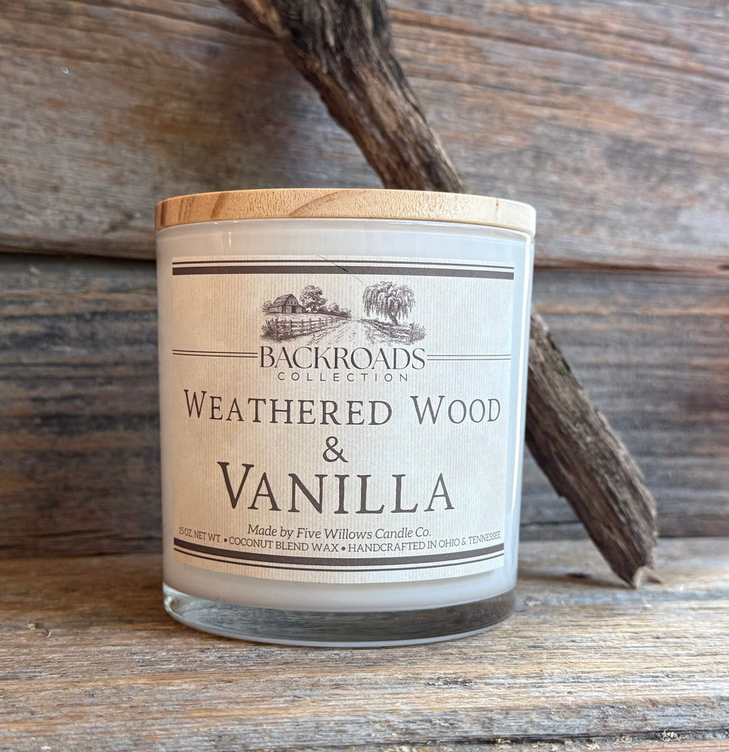 Weathered Wood & Vanilla 15 oz. Signature Tumbler