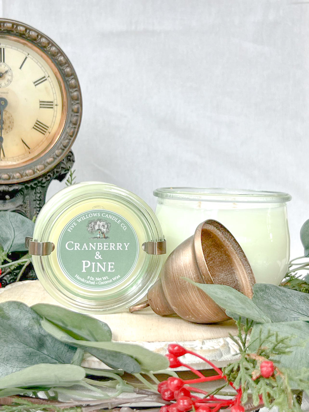 Cranberry & Pine 9 oz. European Preserve Jar